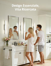 Carica l'immagine nel visualizzatore di Gallery, Yafido Luce per Specchio Bagno 40CM LED Applique Lampada Bianco Naturale 4000K, 9W Cromo Luci IP44 Moderno Lampade sopra