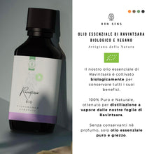 Carica l'immagine nel visualizzatore di Gallery, 50ml Olio essenziale di Ravintsara BIO (Cinnamomum camphora) - 100% Puro, Naturale e Biologico - Potente Antivirale e An