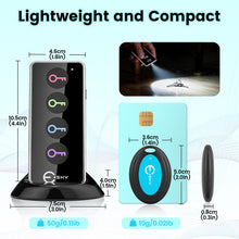 Carica l'immagine nel visualizzatore di Gallery, Esky Trova Chiavi, Localizzatore Chiavi LED Trasmettitore Wireless Localizzatore per Chiavi con 4 Ricevitori RF Localizz