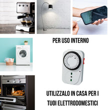 Carica l'immagine nel visualizzatore di Gallery, SQUADO - Presa Elettrica Temporizzata Timer 24 Ore Programmabile Presa di Corrente con Temporizzatore Regolabile Meccani