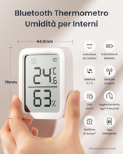 Carica l'immagine nel visualizzatore di Gallery, SwitchBot Termometro Igrometro Ambiente, Umidità e Temperatura Interno Bluetooth per Casa, Sensore di Rugiada/VPD/Umidit