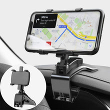 Carica l'immagine nel visualizzatore di Gallery, Supporto Telefono Auto, Porta Cellulare Auto 360 Gradi di Rotazione per GPS e smartphone da 4 a 7 pollici
