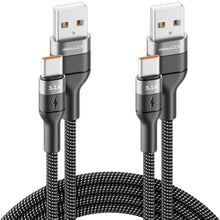 Carica l'immagine nel visualizzatore di Gallery, deleyCON 2x 1m USB C 3.1A Ricarica Dati USB-A a USB-C Cable per iPhone 17 16 15 Pro Max Air Galaxy A16 A56 S26 S25 S24 S