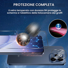 Carica l'immagine nel visualizzatore di Gallery, Lutree per OPPO Reno 15 F 5G/ Reno 15 FS 5G Vetro Temperato, 2+2 Pezzi Pellicola Protettiva+ Pellicola Fotocamera, Durez
