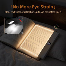 Carica l'immagine nel visualizzatore di Gallery, Funmo Lampada da Lettura a LED Piatta, Portatile con Timer e 3 Colori, Luce per Libri a Pannello per Lettura Notturna, R