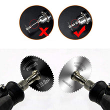 Carica l'immagine nel visualizzatore di Gallery, 17 Pezzi Dischi da Taglio per Dremel Accessori Trapano HSS Diamantati Circolare Lama Disco per Sega Taglio Legno Smerigl