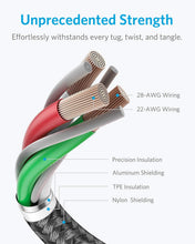 Carica l'immagine nel visualizzatore di Gallery, Anker cavo lightning Premium in Nylon 1 m, Certificato Apple MFi