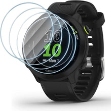 Carica l'immagine nel visualizzatore di Gallery, Vauki 4 Pezzi Vetro Temperato per Garmin Forerunner 55/45/45S/245, Durezza 9H Pellicola Protettiva, Antigraffio Senza Bo
