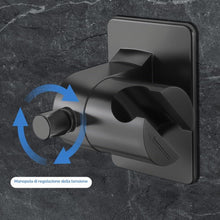 Carica l'immagine nel visualizzatore di Gallery, Supporto Soffione Doccia, Regolabile Ricambio Porta per Doccetta con Angolo Adesivo, Impermeabile Supporto per Doccia Re