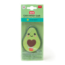 Carica l'immagine nel visualizzatore di Gallery, Legami - Profumatore per Auto, SOS Car Sweet Car, 6,8x9 cm, Tema Avocado, Fragranza on the Beach, Cartoncino Sagomato da