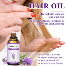 Carica l'immagine nel visualizzatore di Gallery, MIGCAPUT Olio Essenziale di Lavanda 100ML, Olio di Lavanda di Grado Terapeutico, 100% Naturale Oli Essenziali di Aromate