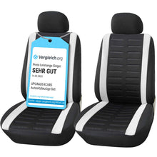 Carica l'immagine nel visualizzatore di Gallery, Upgrade4cars Coprisedili Set Anteriori Bianco Universale Auto Accessori