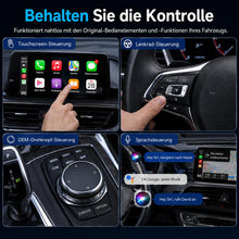 Carica l'immagine nel visualizzatore di Gallery, sunweyer CarPlay wireless a forma di T e adattatore automatico Android: aggiornamento cablato a wireless, design compatt
