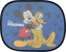 Carica l'immagine nel visualizzatore di Gallery, Tataway Tendine laterali auto Mickey Mouse 44x35 cm – Parasole per bambini con grafica ufficiale Topolino su sfondo blu,