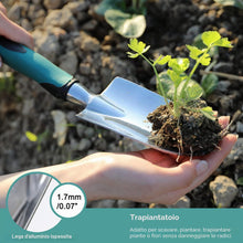 Carica l'immagine nel visualizzatore di Gallery, FANHAO Set Attrezzi da Giardino 3 Pezzi, Utensili Manuali, Ergonomica