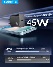 Carica l'immagine nel visualizzatore di Gallery, 45W Caricatore per Samsung USB C per Samsung S26 Ultra S25 S24 S23 S22