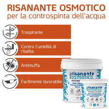 Carica l'immagine nel visualizzatore di Gallery, RASABEN -Risanante Osmotico, Stucco in Polvere per Risanamento di Murature Umide e Impermeabilizzare Pareti e Pavimenti,