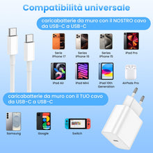 Carica l'immagine nel visualizzatore di Gallery, Caricatore USB C,2 Pack Cavi USB-C a USB-C da 2M, Caricabatterie Rapido