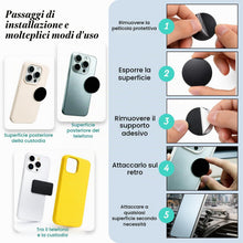 Carica l'immagine nel visualizzatore di Gallery, 9 pezzi Piastrine metalliche per supporto magnetico telefono auto, piastre di ricambio con pellicola adesiva, compatibil