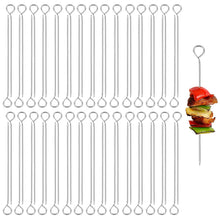 Carica l'immagine nel visualizzatore di Gallery, 60 Pezzi Spiedini Acciaio Inox per Barbecue, Spiedini per Carne 10cm,