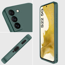 Carica l'immagine nel visualizzatore di Gallery, Qasyfanc Cover Protezione Fotocamera Compatibile con Samsung Galaxy S22 5G, Silicone Morbida, Antiurto, Sottile, Elegant