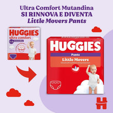Carica l'immagine nel visualizzatore di Gallery, Huggies Little Movers Mutandina, 56 Pannolini Mutandina Taglia 5 (12-17 Kg)