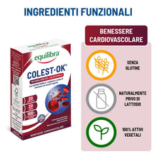 Carica l'immagine nel visualizzatore di Gallery, Equilibra® Colest Ok®, Integratore per il Normale Metabolismo del Colesterolo, con Complesso di Amaranto, Ulivo e Mela C