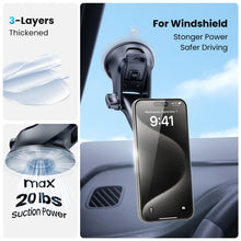 Carica l'immagine nel visualizzatore di Gallery, APPS2Car Supporto Cellulare Auto Magnetico, Universale del Cruscotto/Parabrezza Ventosa con Braccio Telescopico Regolabi