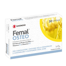 Carica l'immagine nel visualizzatore di Gallery, Femal Osteo Menopausa, Integratore Non Ormonale per Ossa Sane 30 Capsule
