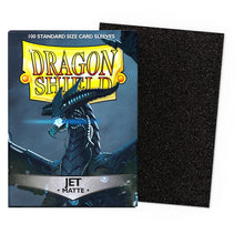 Carica l'immagine nel visualizzatore di Gallery, Arcane Tinmen ART11024 Sleeves: Dragon Shield Matte Jet (100) Standard Size 100pk-Jet, Black