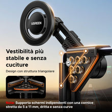 Carica l'immagine nel visualizzatore di Gallery, UGREEN Porta Cellulare Auto Magsafe per Tesla