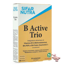 Carica l'immagine nel visualizzatore di Gallery, Sifar Nutra B Active Trio | B12 (metilcobalamina), folato e B6 (P5P) | vegano | assorbimento elevato | dose elevata | l'