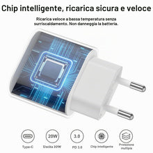 Carica l'immagine nel visualizzatore di Gallery, Caricatore USB C, Presa USB C 20W Ricarica Rapido Spina Type C Carica Adattatore Muro PD Alimentatore USB C per iPhone 1