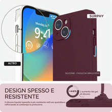 Carica l'immagine nel visualizzatore di Gallery, SURPHY Silicone Cover per iPhone 14 Pro 6.1 Pollici, con 2* Vetro Temperato, Custodia Antiurto per iPhone 14 Pro, con Pr