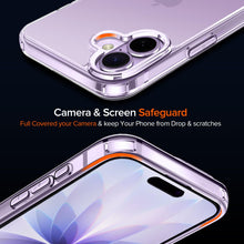 Carica l'immagine nel visualizzatore di Gallery, iVoler Anti Ingiallimento Chiaro Cover per iPhone 17 6.3 Pollice con 2 Pezzi Pellicola Vetro Temperato, [Antiurto di Gra