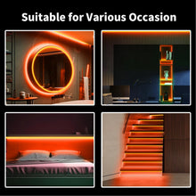 Carica l'immagine nel visualizzatore di Gallery, Striscia LED Neon Arancione 5M,12V 600LEDs IP65 Impermeabile