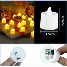 Carica l'immagine nel visualizzatore di Gallery, Diompirux 24 Candele LED, luci a LED realistiche e luminose, funzionamento a batteria, Candele Flickering Flameless, con