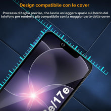 Carica l'immagine nel visualizzatore di Gallery, Vanrain Pellicola Privacy per iPhone 17e/16e, 2 Pezzi Anti Spy Vetro Temperato Con Installazione Automatica, Protezione 