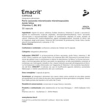 Carica l'immagine nel visualizzatore di Gallery, Pharma Line EMACRIT Capsule Integratore di Ferro, 30 Capsule