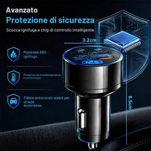 Carica l'immagine nel visualizzatore di Gallery, Caricatore Auto USB C, 4 USB + 2 Type-C con Display Digitale Voltmetro LED