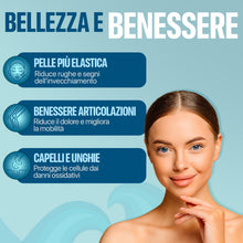 Carica l'immagine nel visualizzatore di Gallery, Collagene Marino Con Acido Ialuronico, 240 Capsule, 2500mg Puro Idrolizzato