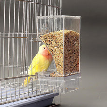Carica l'immagine nel visualizzatore di Gallery, Mangiatoia automatica per uccelli, mangiatoia per pappagallini, per gabbie con posatoio, senza disordine, contenitore pe