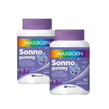 Carica l'immagine nel visualizzatore di Gallery, Massigen - Sonno Gummy, Integratore Alimentare con Melatonina e Estratti Naturali, Due Confezioni 60 Caramelle da 3,3 g,