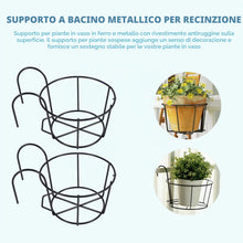 Carica l'immagine nel visualizzatore di Gallery, 4 Pezzi Cestini Sospesi per Piante da Balcone, Supporti per Piante in Metallo, Vasi per Fiori, Piccoli Kopinma 4 Pezzi C