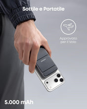 Carica l'immagine nel visualizzatore di Gallery, Anker Power Bank MagSafe (MagGo) 622 5000mAh Magnetico Nero