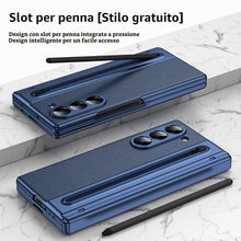 Carica l'immagine nel visualizzatore di Gallery, Custodia per Galaxy Z Fold 5 con penna stilo e slot per penna, cover protettiva con cerniera, protezione per lo schermo 