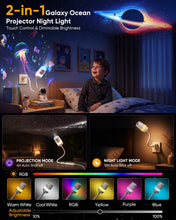 Carica l'immagine nel visualizzatore di Gallery, USB Proiettore Stelle Soffitto Luce Notturna, Galaxy Projector
