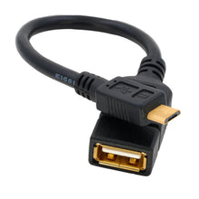 Carica l'immagine nel visualizzatore di Gallery, BIGtec - Cavo dati USB OTG ad alta velocità, lunghezza 11 cm, adattatore con mini connettore di tipo B per prese di tipo
