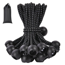 Carica l'immagine nel visualizzatore di Gallery, Adiwo 50 PCS Corde Elastiche con Sfere da 10 cm, Elastici per Teloni Durevole Portatile, Corda Elastica in Gomma, Corda 