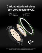 Carica l'immagine nel visualizzatore di Gallery, Belkin BoostCharge Pro Caricatore Wireless Magnetico 15W, Base con Supporto